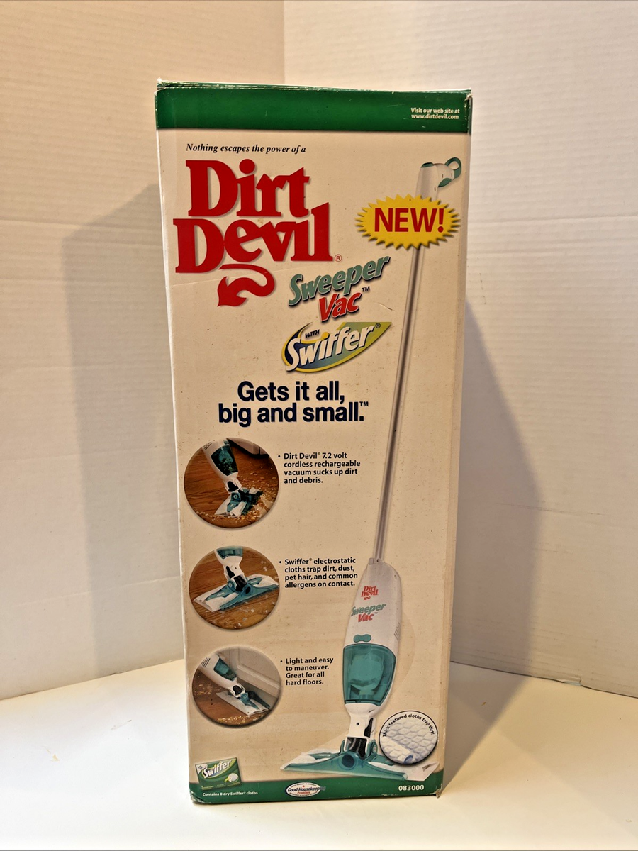 Dirt Devil Sweeper Vac With Swiffer R083000 Rare NEW Vintage 2003