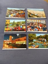 6 Postcards BUTLIN'S HOLIDAY CAMP FILEY peter pan railway fun fair etc
