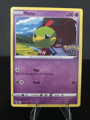 Natu 032/078 Pokémon GO Regular NM-Mint Pokémon Card TCG