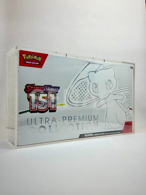 Pokémon 151 UPC Acrylic Case | Premium UV Display | 8 Magnet Lid
