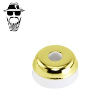 ORIGINAL LOWRIDER Gold Springer Fork Head Ring & White Rubber 32mm Universal.