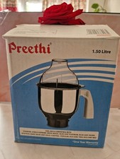 New Indian Preethi Mixer Grinder Jar for all models  MGA513.  1.5  litres 