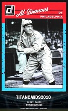 Al Simmons 2023 Panini Donruss Red Blue HOLO Philadelphia Athletics #281