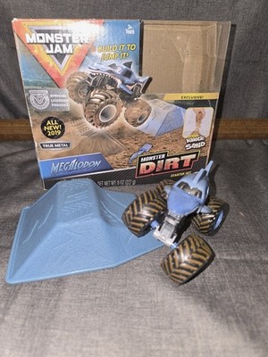 2019 True Metal Monster Jam Megalodon Truck Monster Dirt Starter Jump Set
