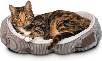 Cat Bed for Indoor Cats - Kitten Bed - Machine Washable Ultra Soft Self Warming
