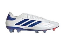 Size 9- Adidas Unisex Copa Pure II Elite KF FG Soccer Cleats, White/Lucid Blue.
