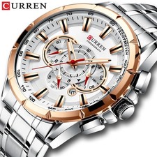 Curren Men’s Watches Top Brand Luxury Chronograph Quartz Men Sport Wrist Watch