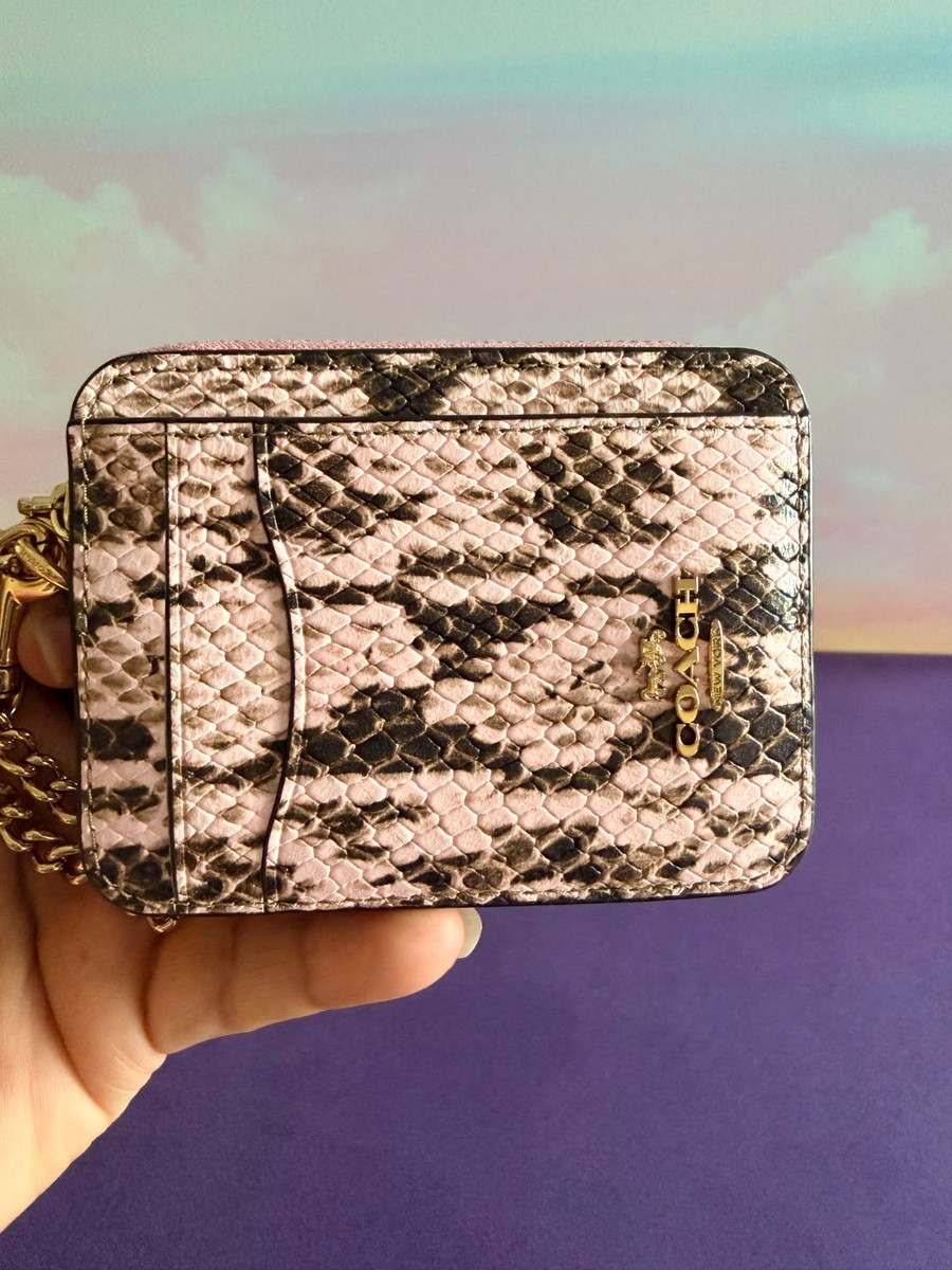 BN Coach Zip Card Case W Chain Wristlet~Wallet~pick color | eBay