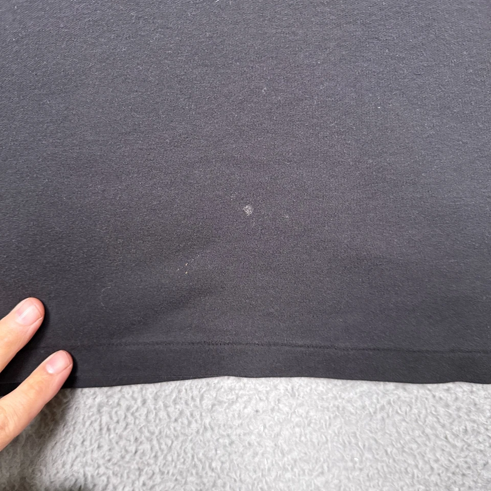 Camisa polo masculina gola alta Ralph Lauren grande preta vermelha bordada pônei EUA - Imagem 3 de 4