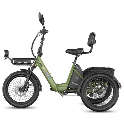 FAFREES F20 Mate II 25Ah   Klappbares E-Trike, Reichweite, 180kg Last, hydr. Sch