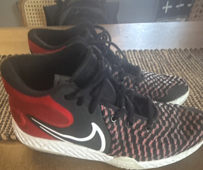 Nike KD Trey 5 VII Mid Top Lace-Up Basketball Sneakers Black Red White