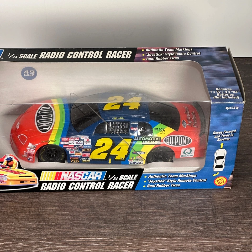 Jeff Gordon NASCAR #24 1997 Dupont 1:24 radio control radiocontrol coche corredor por ToyBiz Foto 3 de 4