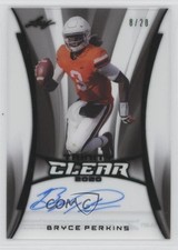 2020 Leaf Trinity Clear Green Foil 8/20 Bryce Perkins #CA-BP1 Auto 2r8