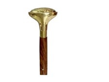 36''Vintage Brass Designer Handle Wooden Walking Stick Handmade Victorian Cane