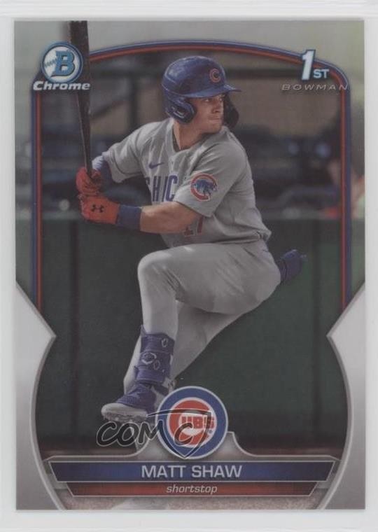 2023 Bowman Draft Chrome Refractor Matt Shaw #BDC-33 06l3