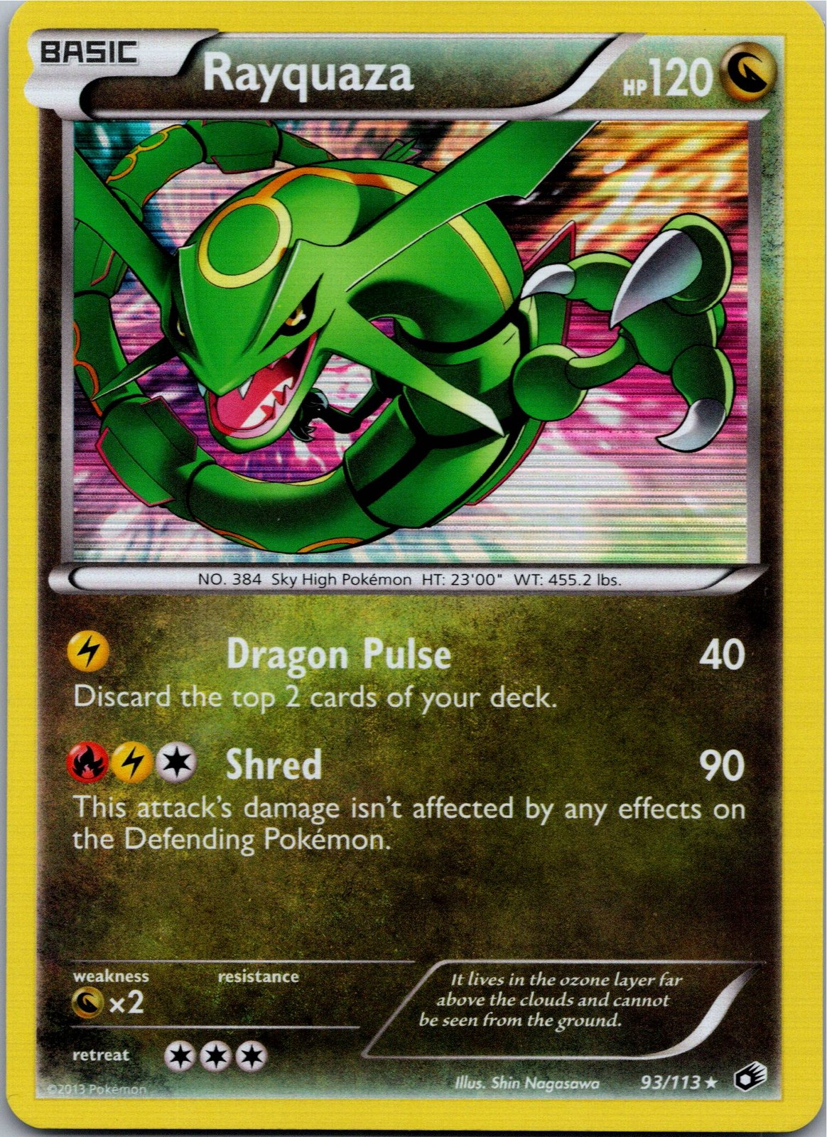 Rayquaza - Legendary Treasures 93/113 - Holo Rare - NM Pokémon TCG