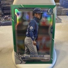 2021 Bowman Chrome Whit Merrifield #52 Green Refractor /99 Kansas City Royals