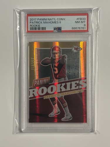 2017 Panini National Convention Rookies Patrick Mahomes II #FB33 /399 (RC) PSA 8