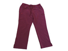 Dickies Women SZ 2XL Straight wine Medical Polyest/spand Scrub Pants DK010 WNPS