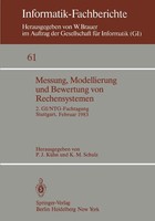 K. M. Schulz (U. A.) | Messung, Modellierung Und Bewertung Von Rechensystemen