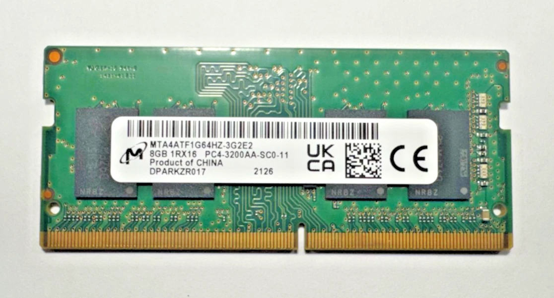 Micron 8GB Computer DDR4 SDRAM with 1 Module for sale | eBay