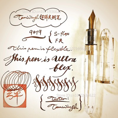 Jinhao 9019 Flex Nib Fountain Pen Calligraphy Gothic Sketch Writing Pen