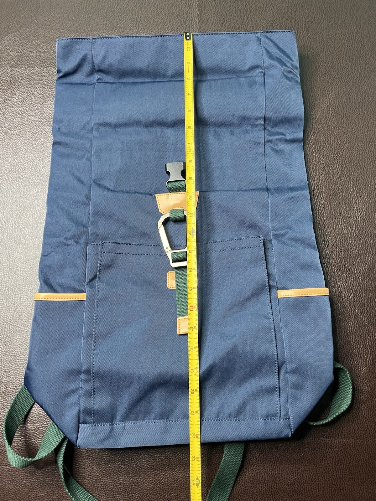 MASTERPIECE Backpack Polyester BLU Green Roll Top… - image 12