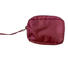 Pink Makeup Bag Cosmetic Case Wristlet Travel Pouch Organizer