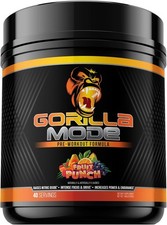 Gorilla Mode Pre-Workout - Fruit Punch 40 Servings 