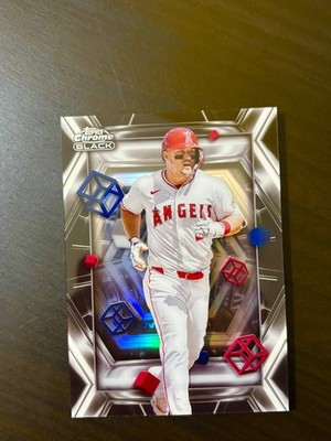 Mike Trout 2025 Topps Chrome Black Depth of Darkness SSP #DOD-20 Ultra Rare MVP