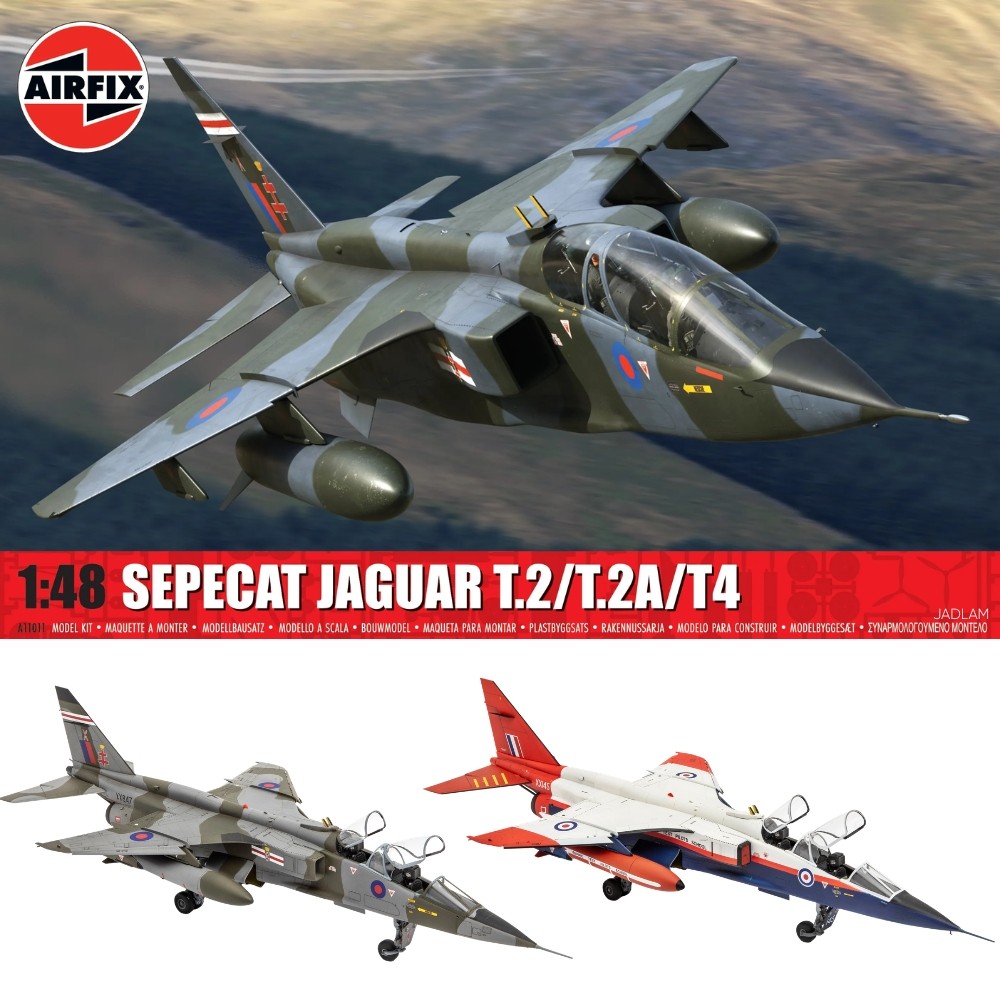Airfix A11011 Sepecat Jaguar T.2 T.4 Aircraft 1:48 Scale Model Kit Classic - Image 4