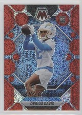 2023 Panini Mosaic Rookies Red Sparkle Prizm Derius Davis #311 6o3