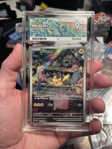 Pikachu 173/165 S&V 151 Illustration Rare *English* - ACE 9 MINT Pokemon TCG