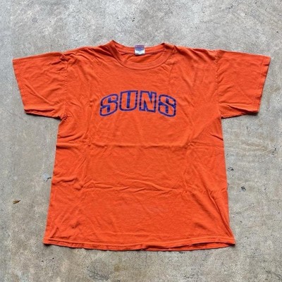 Vintage Y2K Phoenix Suns T-Shirt Mens Large Spell Out NBA Playoffs Basketball
