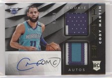 2019-20 Panini Black Rookie Memorabilia Gold 6/10 Cody Martin #RM-CM Auto 0q21