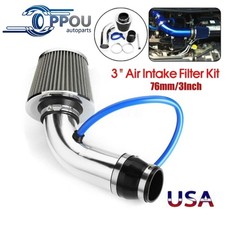 Cold Air Intake Filter Induction Set Pipe Power Flow Hose System Car Parts Blue Cold Air Intake Filter Induction Set Pipe Power Flow Hose System Car Parts Blue