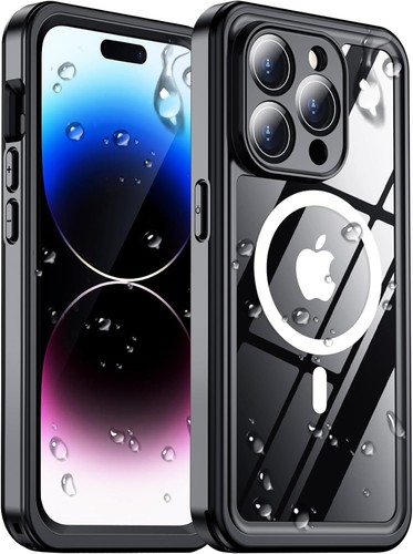 Coque élégante compatible MagSafe iPhone 14 Pro Max - Étanche et anti-poussière - Photo 3 sur 9