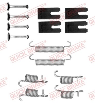 Zubehörsatz Feststellbremsbacken QUICK BRAKE 105-0850 für TOYOTA COROLLA CARINA