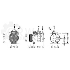 Kompressor Klimaanlage Klimakompressor für Opel Vauxhall Zafira A MK I F75