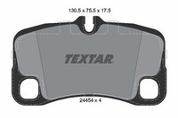 Bremsbelagsatz Scheibenbremse Hinten Textar 2445401 FÜR Porsche BremsbelÄGe