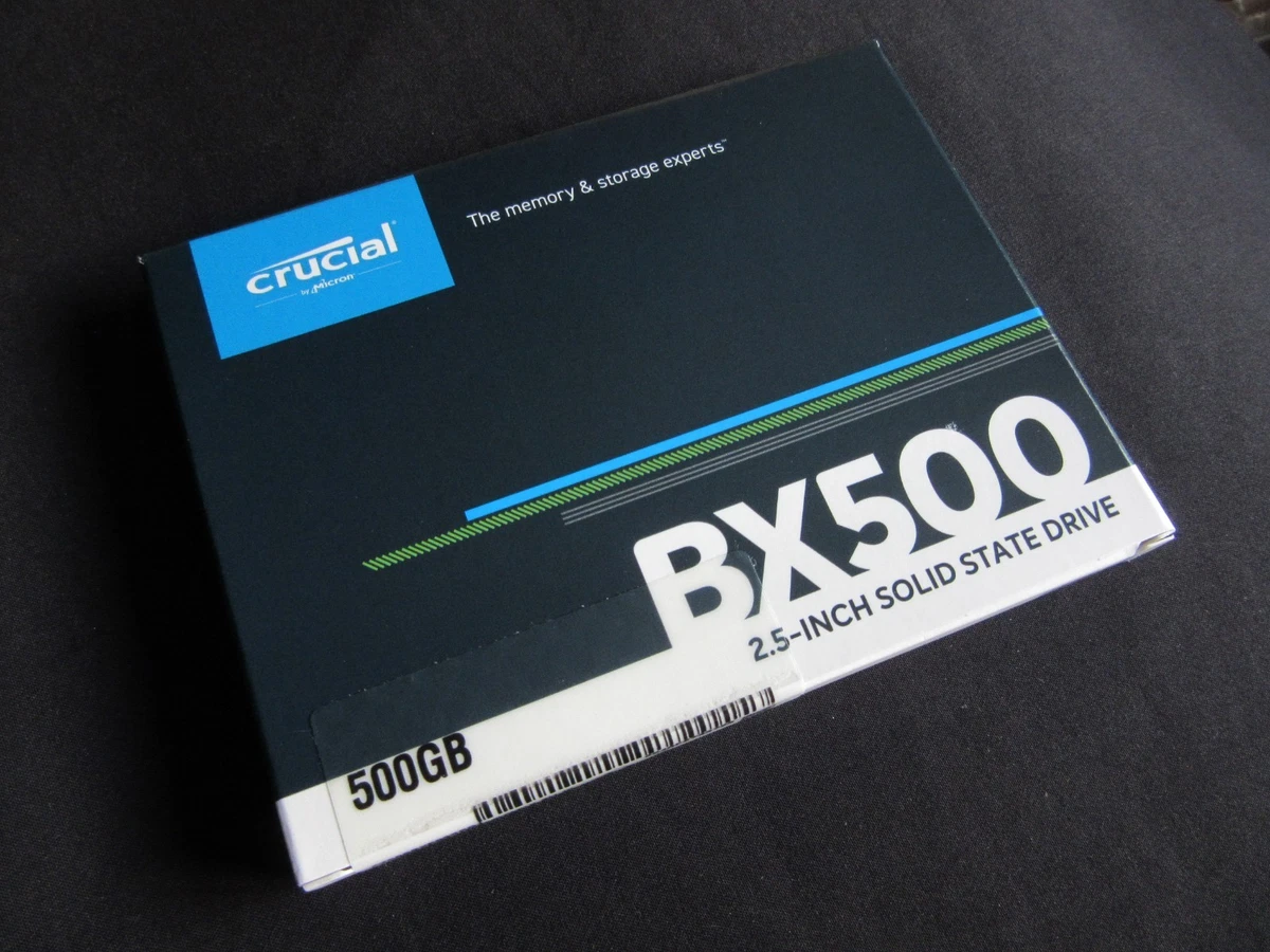 Unidad de estado sólido SSD SATA Crucial BX500 500 GB 2,5" pulgadas - NUEVA Y SELLADA