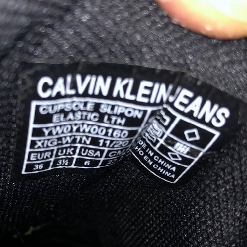 Scarpe Calvin Klein Jeans nere, slip-on taglia 36 in buono stato - Foto 7 di 8