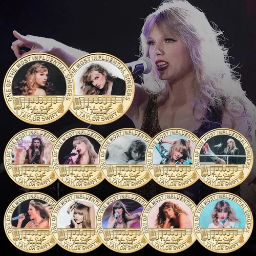 12X Taylor Swift Commemorative Coin Set Collection Emblem Craft Christmas Gifts - Picture 4 of 6