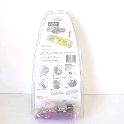 New Sealed Conair Quick Bead Automatic Hair Beader Styling Kit - Picture 3 of 4