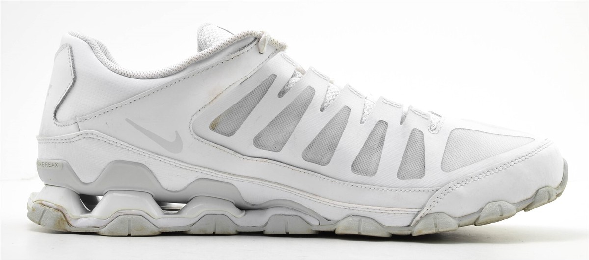 Mens Nike Reax 8 TR Mesh Athletic Shoes Size 14 White Pure