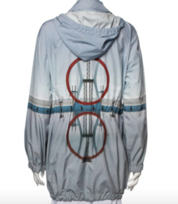 Akris Punto Diving Board Printed Anorak  / Parka SZ 40 = US 8 - NWOT
