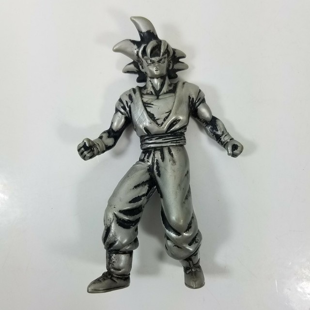 2000 Burger King Dragon Ball Z Silver Metallic Goku Action Figure Kids