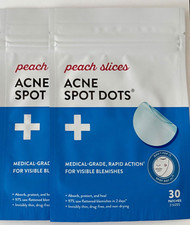 2 Packs pimple Peach Slices Acne Spot Dots - 60 patches
