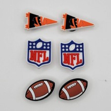 NFL Cincinnati Bengals Football Team For Crocs Shoe Charms Jibbitz - 6 pieces