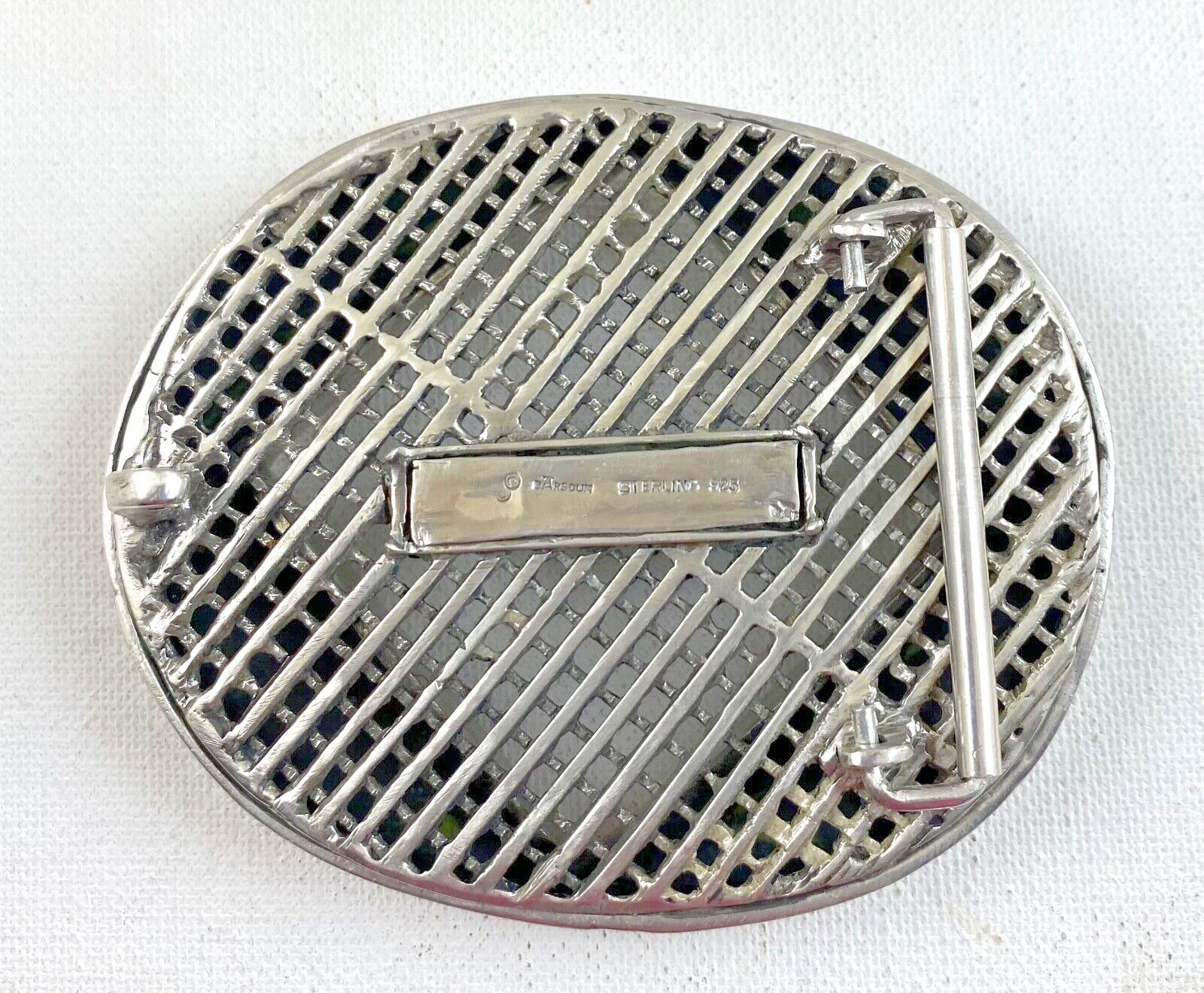 Artisan made Paladin Have Gun Will Travel  sterling silver belt buckle Lge.